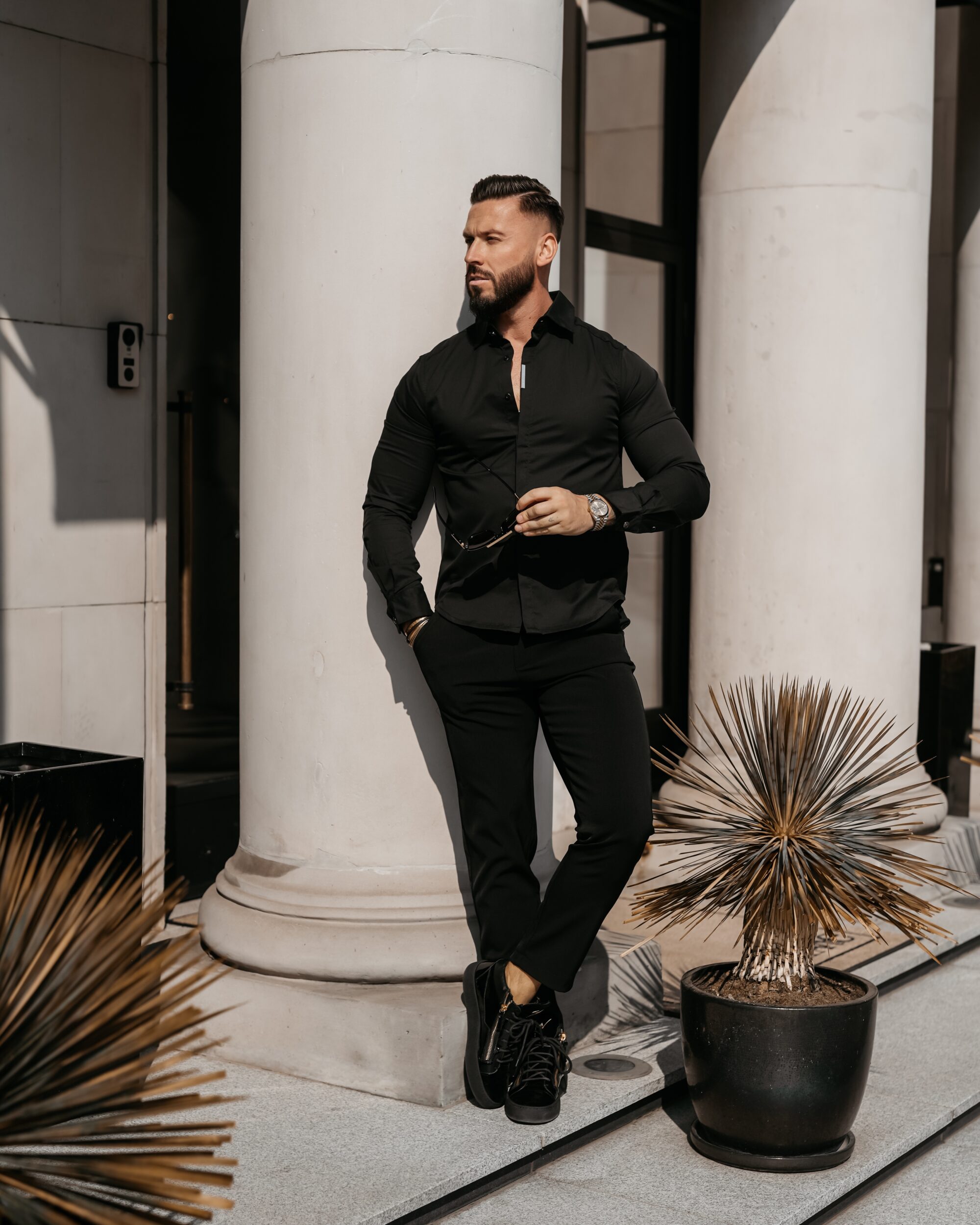 Koszula męska WHIS 2026 Czarna