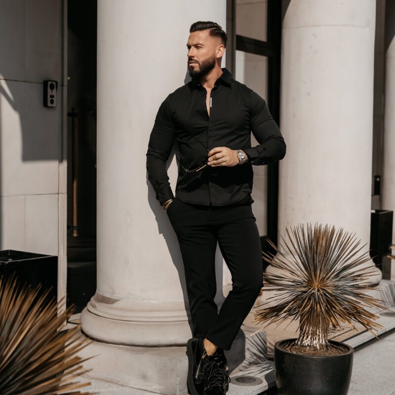 Koszula męska WHIS 2026 Czarna