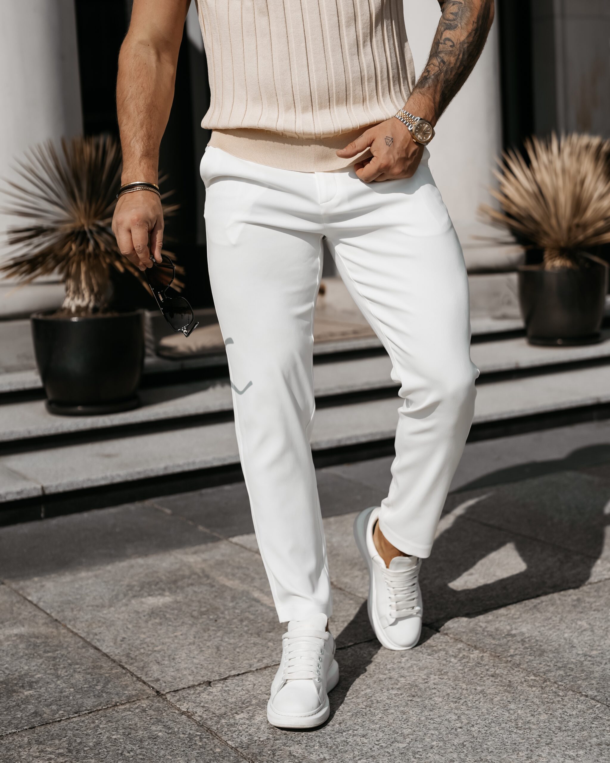 Spodnie męskie LORENZO 2026 Ecru