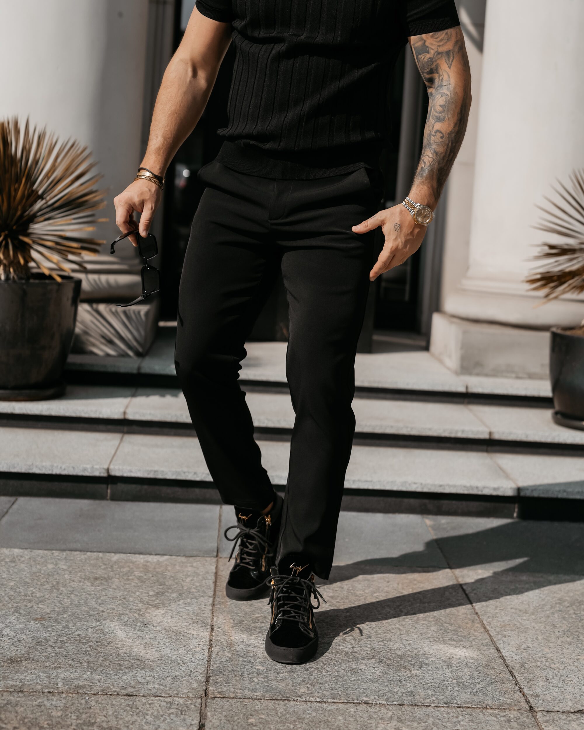 Spodnie męskie LORENZO 2026 Czarne