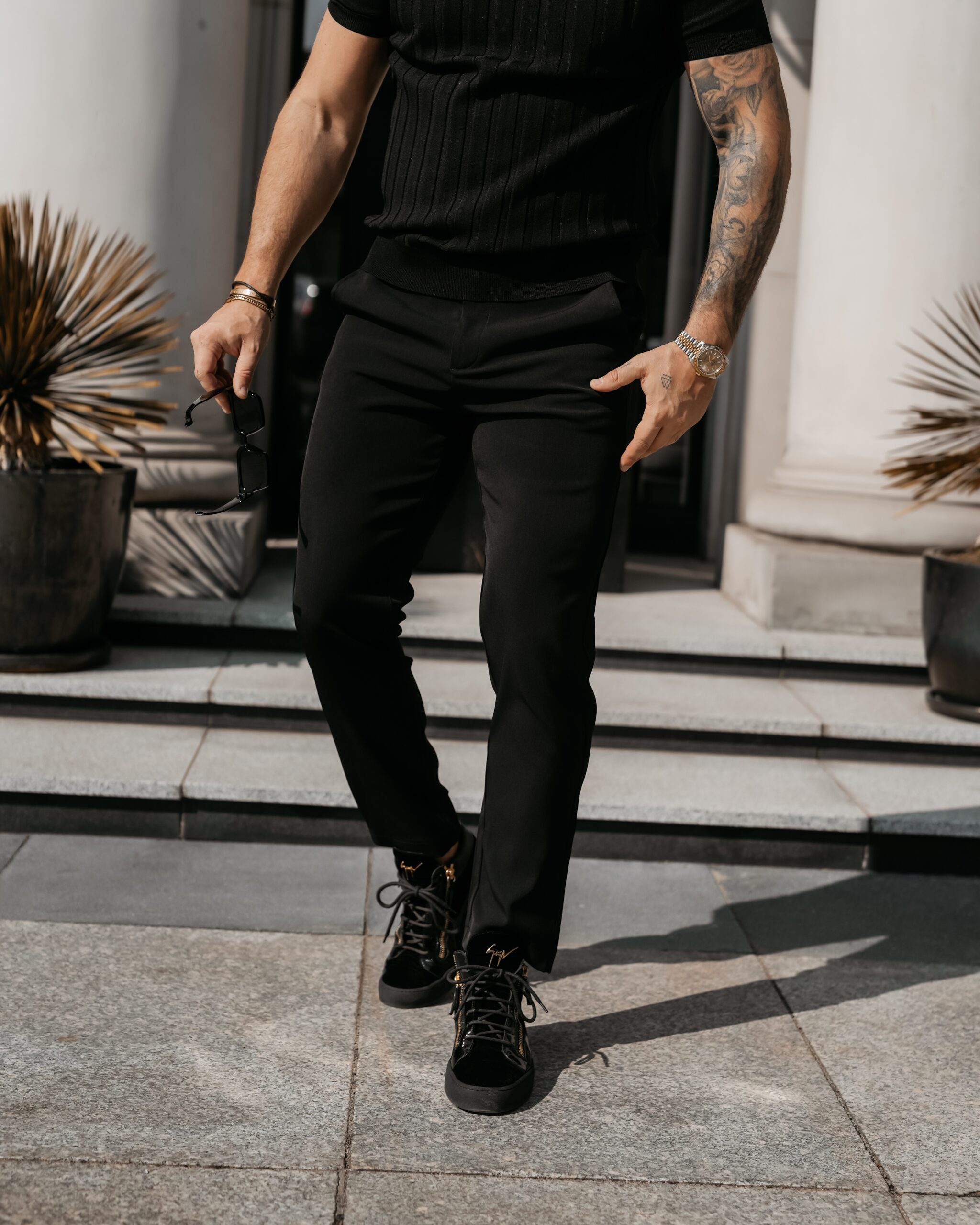 Spodnie męskie LORENZO 2026 Czarne