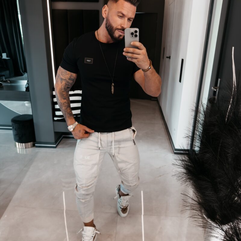 T-shirt męski BANXI 2026 Czarny