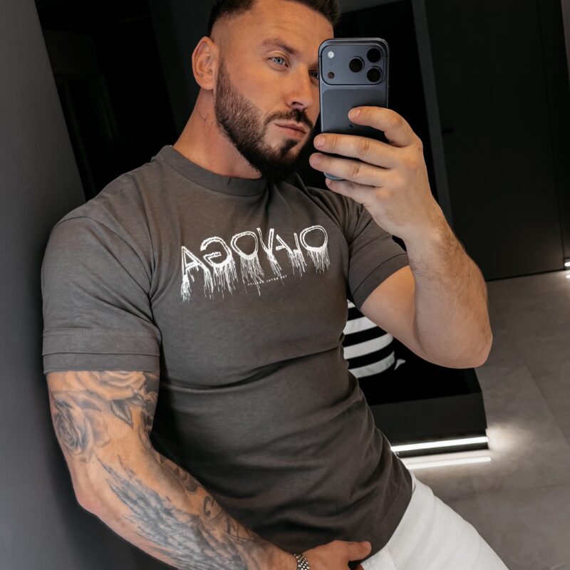 T-shirt męski CUON 2026 Grafitowy
