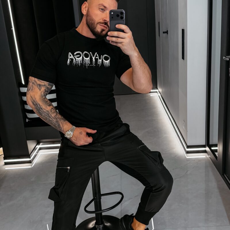 T-shirt męski CUON 2026 Czarny