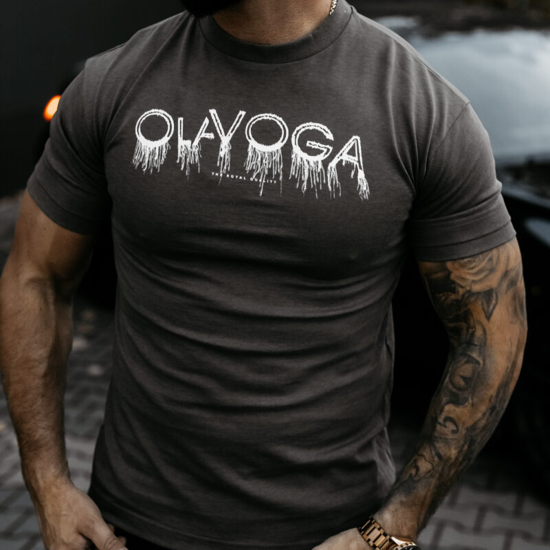 T-shirt męski CUON 2026 Grafitowy