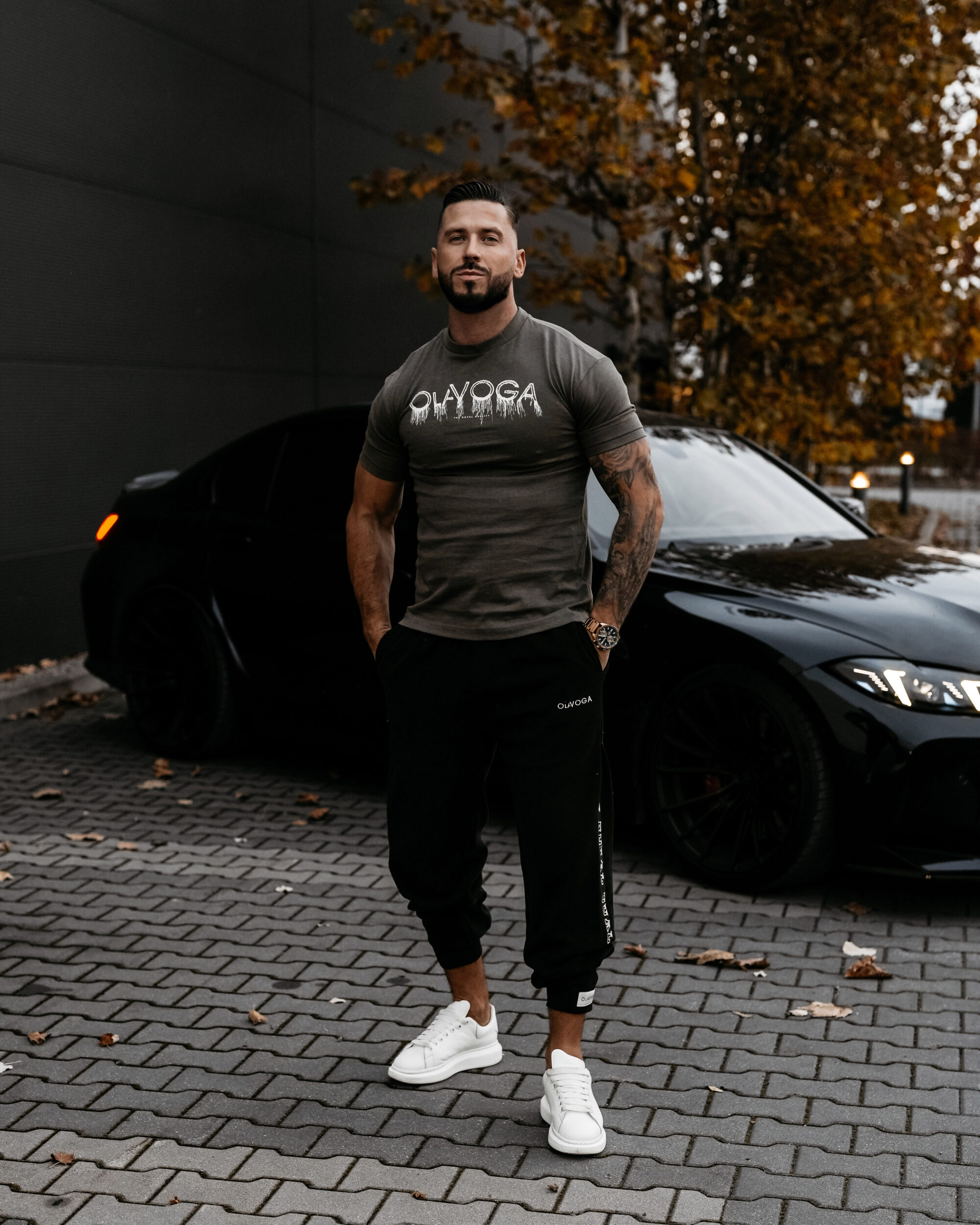 T-shirt męski CUON 2026 Grafitowy