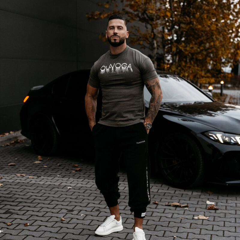 T-shirt męski CUON 2026 Grafitowy