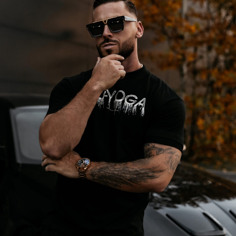 T-shirt męski CUON 2026 Czarny