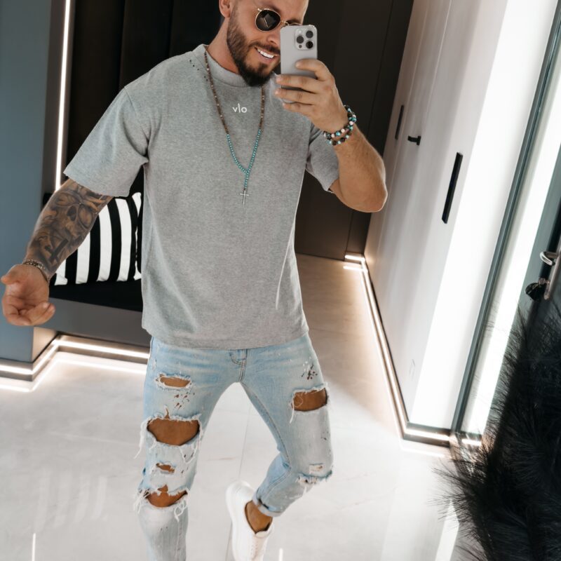 T-shirt męski NOVAVEON 2026 Szary