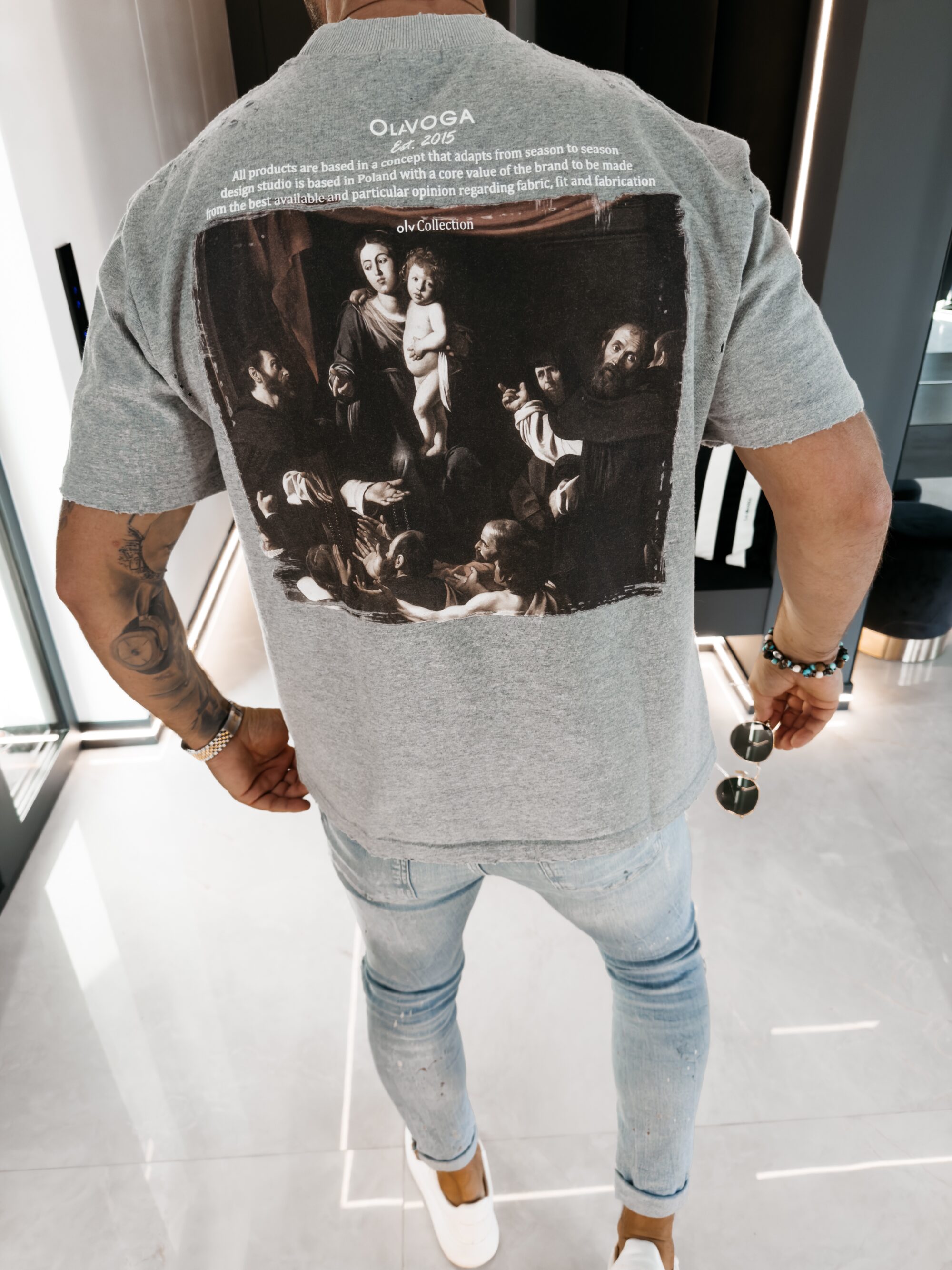 T-shirt męski NOVAVEON 2026 Szary