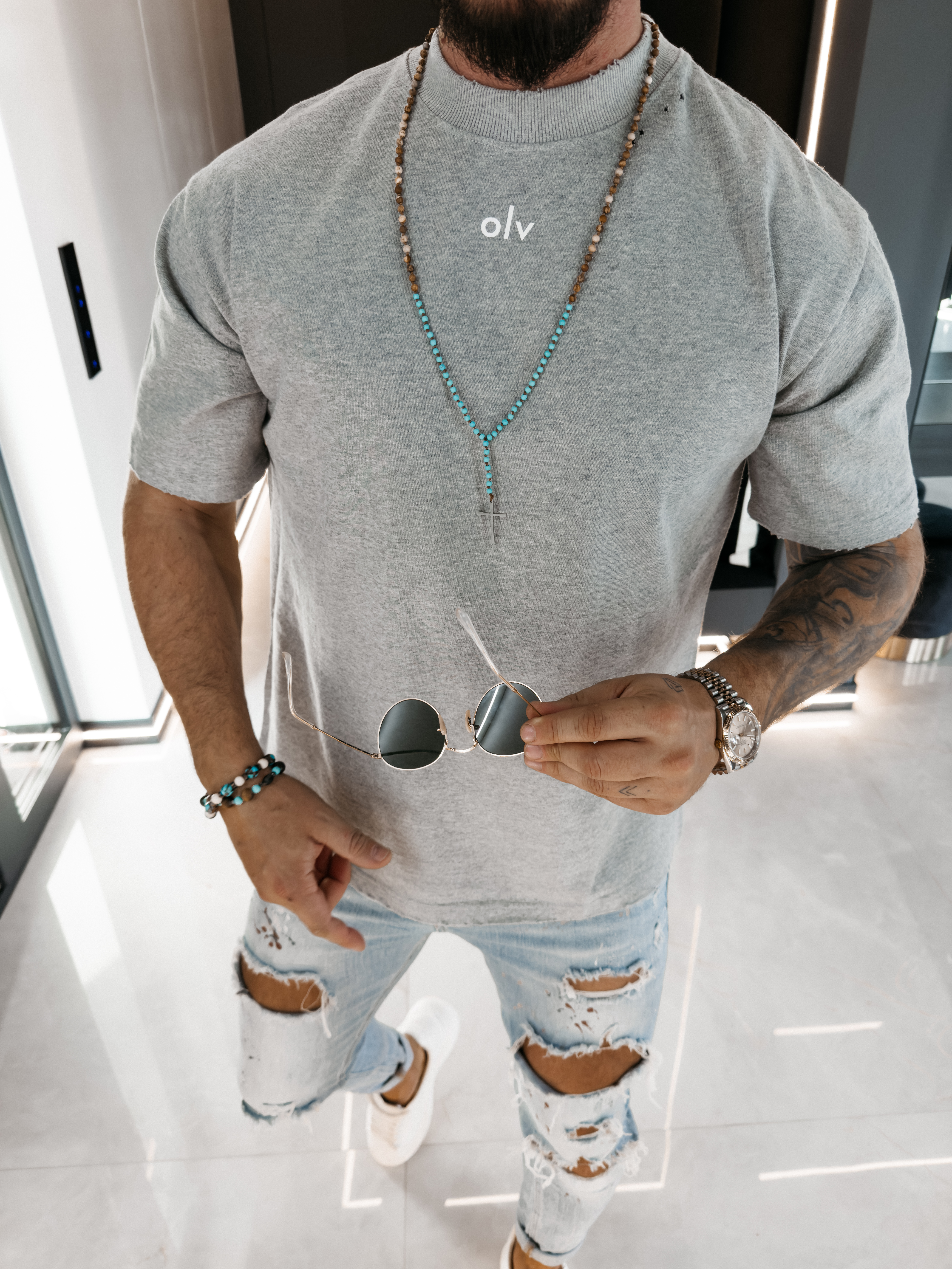 T-shirt męski NOVAVEON 2026 Szary