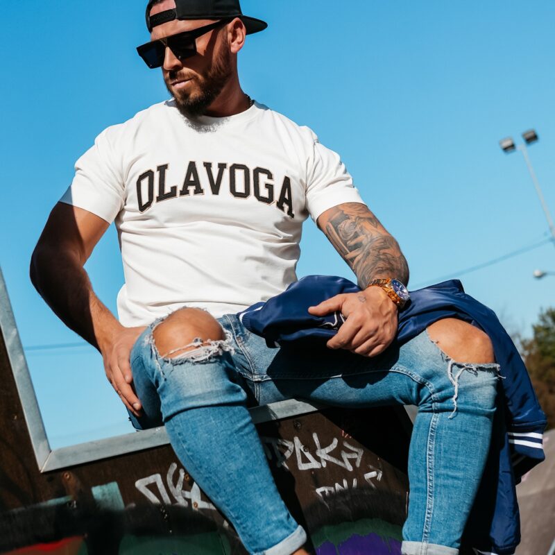 T-shirt męski ROQA 2026 Ecru