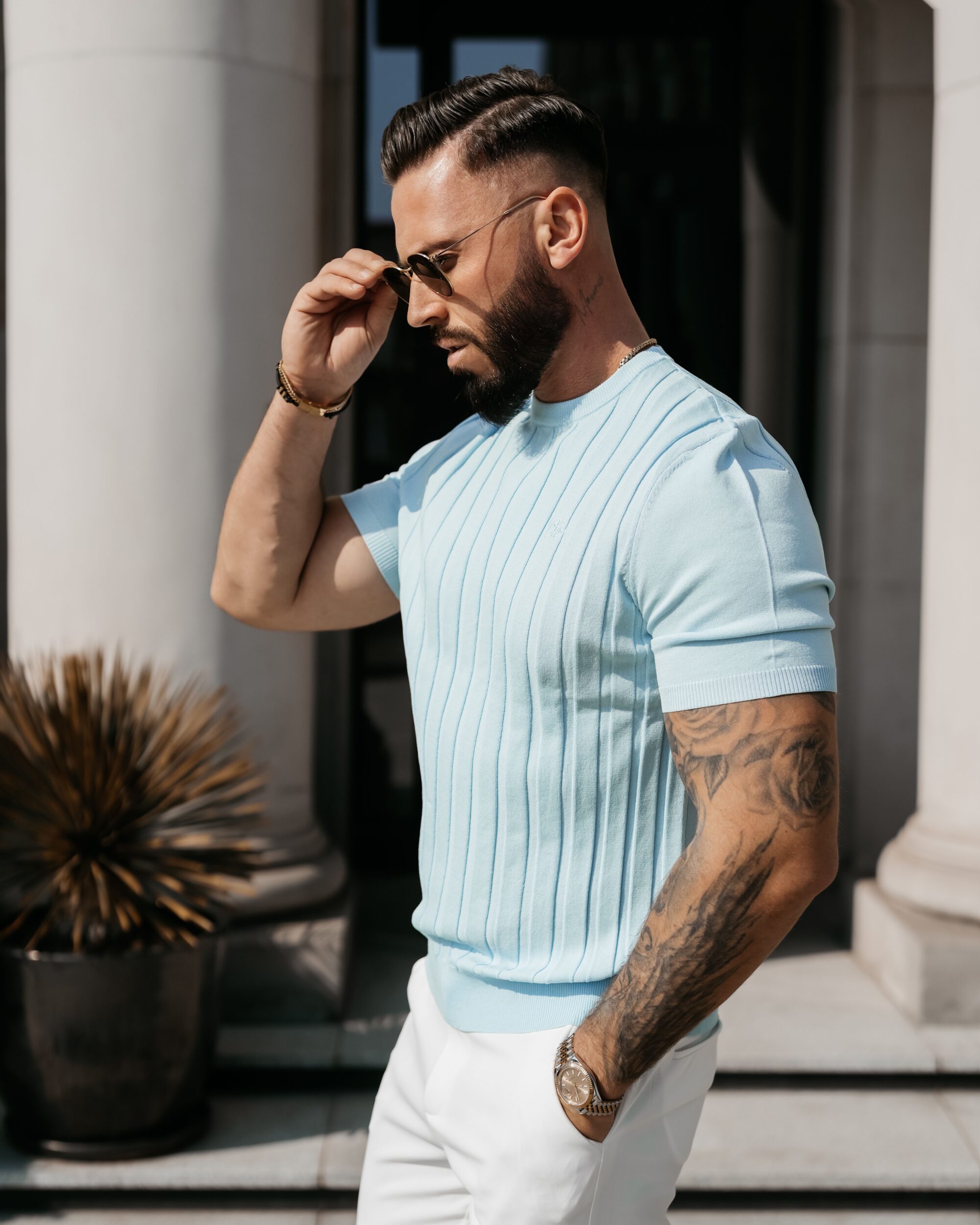 T-shirt męski XAE 2026 Sky Blue