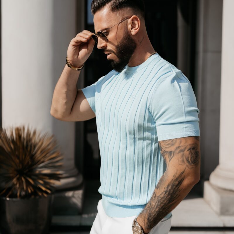 T-shirt męski XAE 2026 Sky Blue