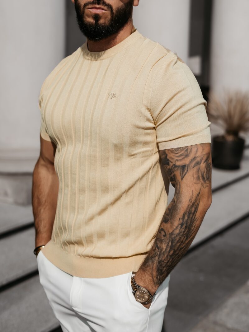 T-shirt męski XAE 2026 Beżowy