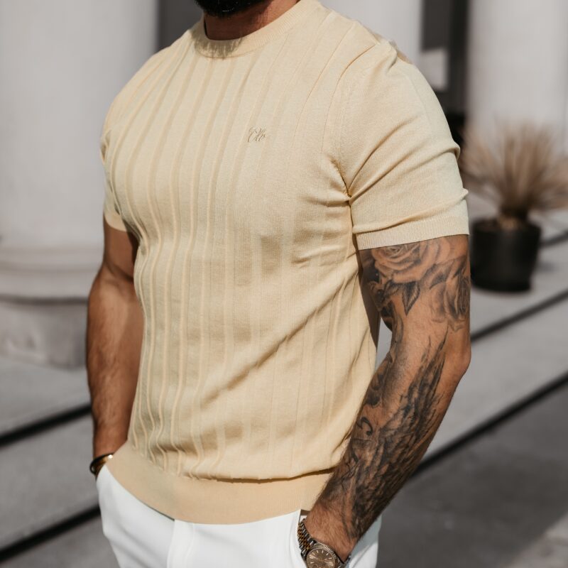 T-shirt męski XAE 2026 Beżowy