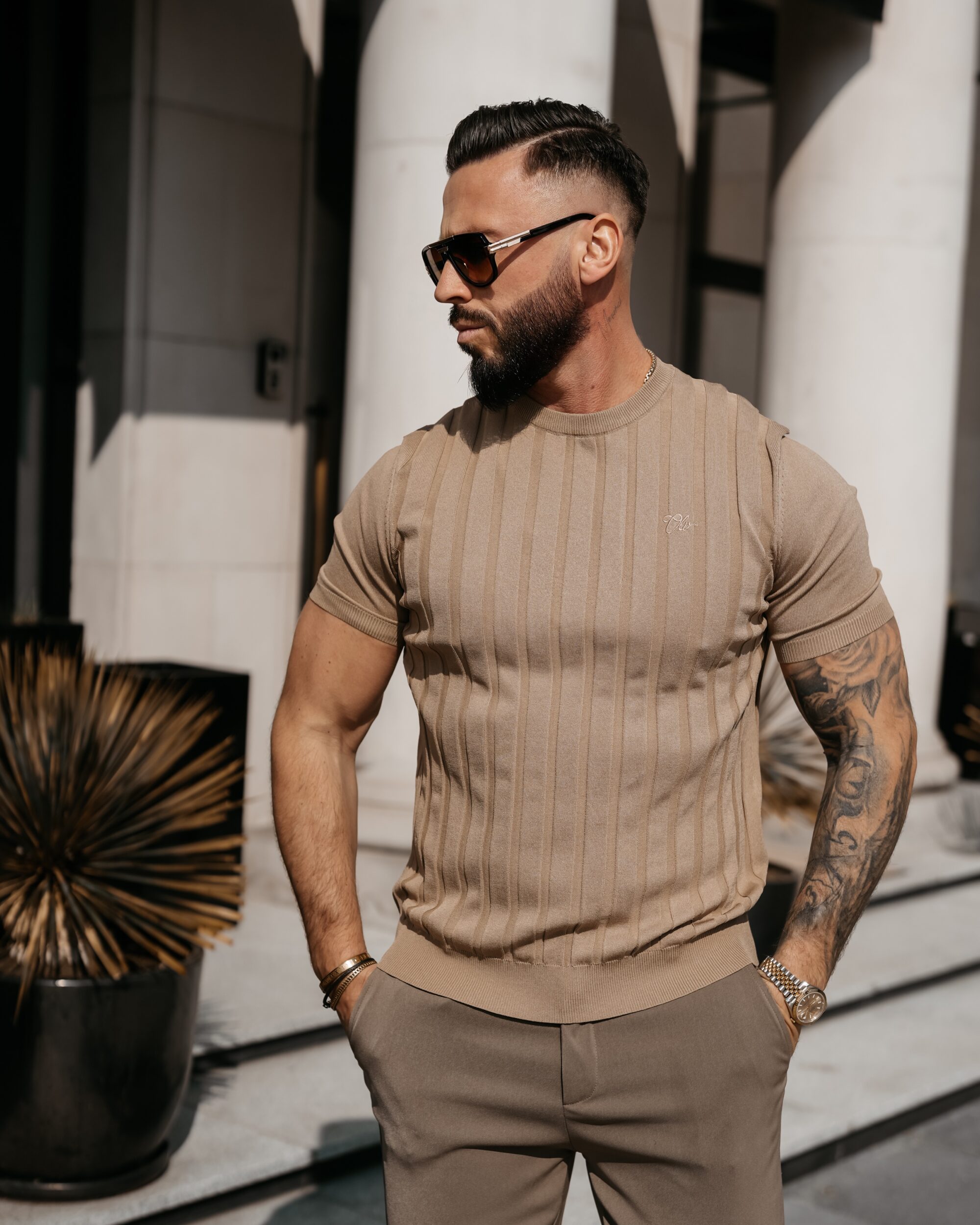 T-shirt męski XAE 2026 Camel