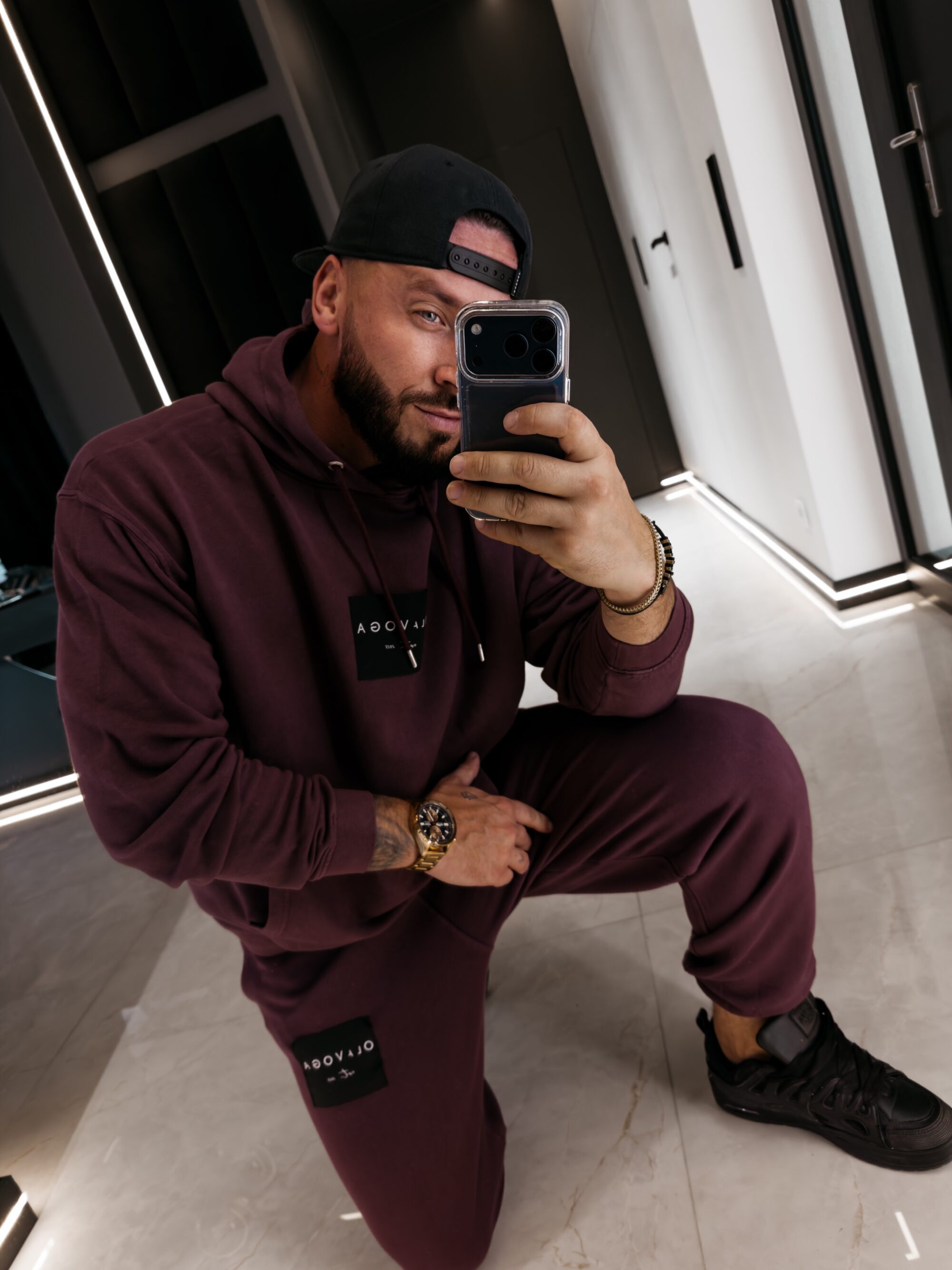 Komplet męski MARICOL 2026 Burgundowy