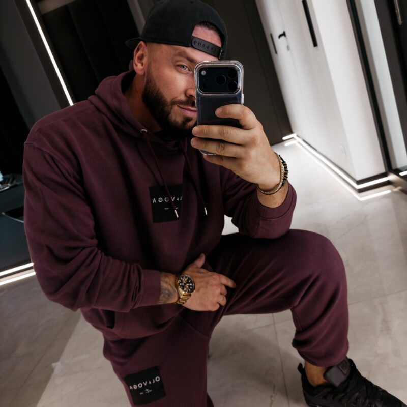 Komplet męski MARICOL 2026 Burgundowy