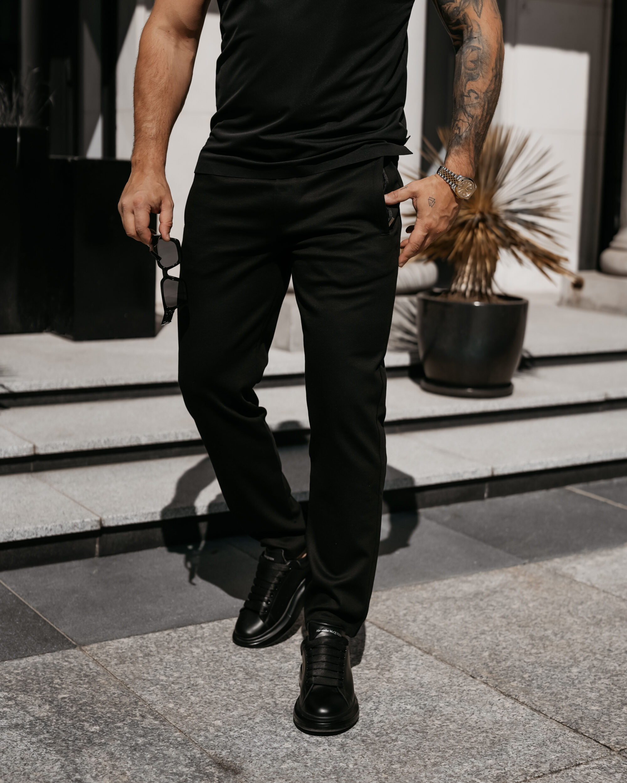 Spodnie męskie LUON 2026 Czarne