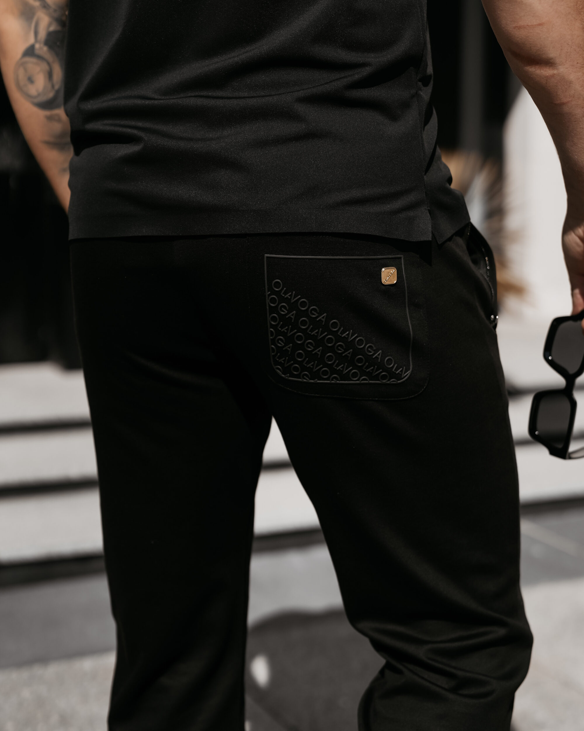 Spodnie męskie LUON 2026 Czarne