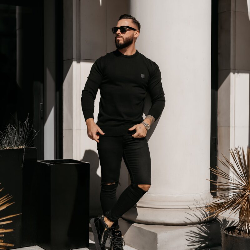 Sweter męski ALAVOS 2026 Czarny