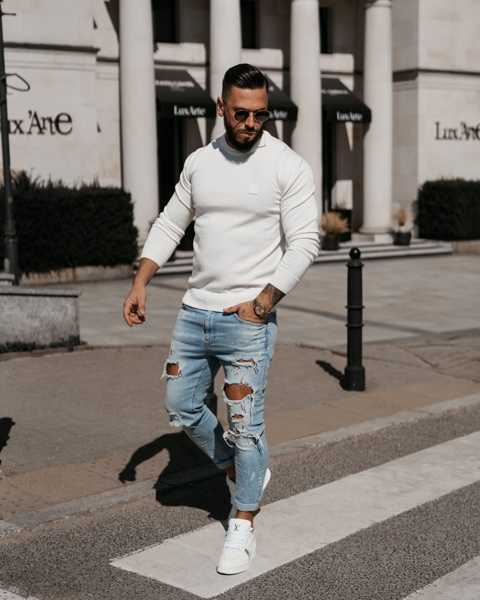 Sweter męski ALAVOS 2026 Ecru