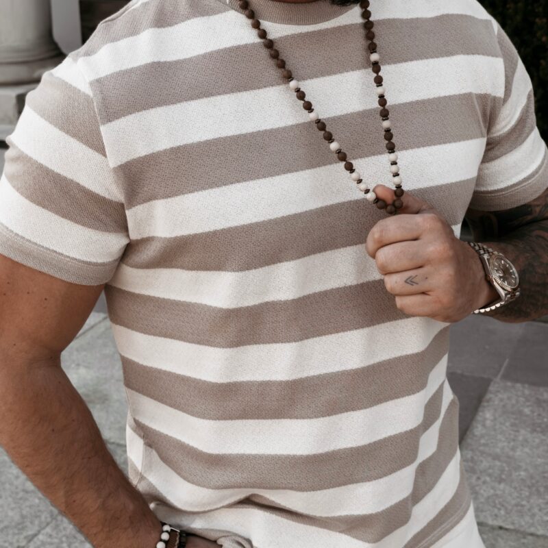 Sweter męski NEXTO 2026 Beżowy