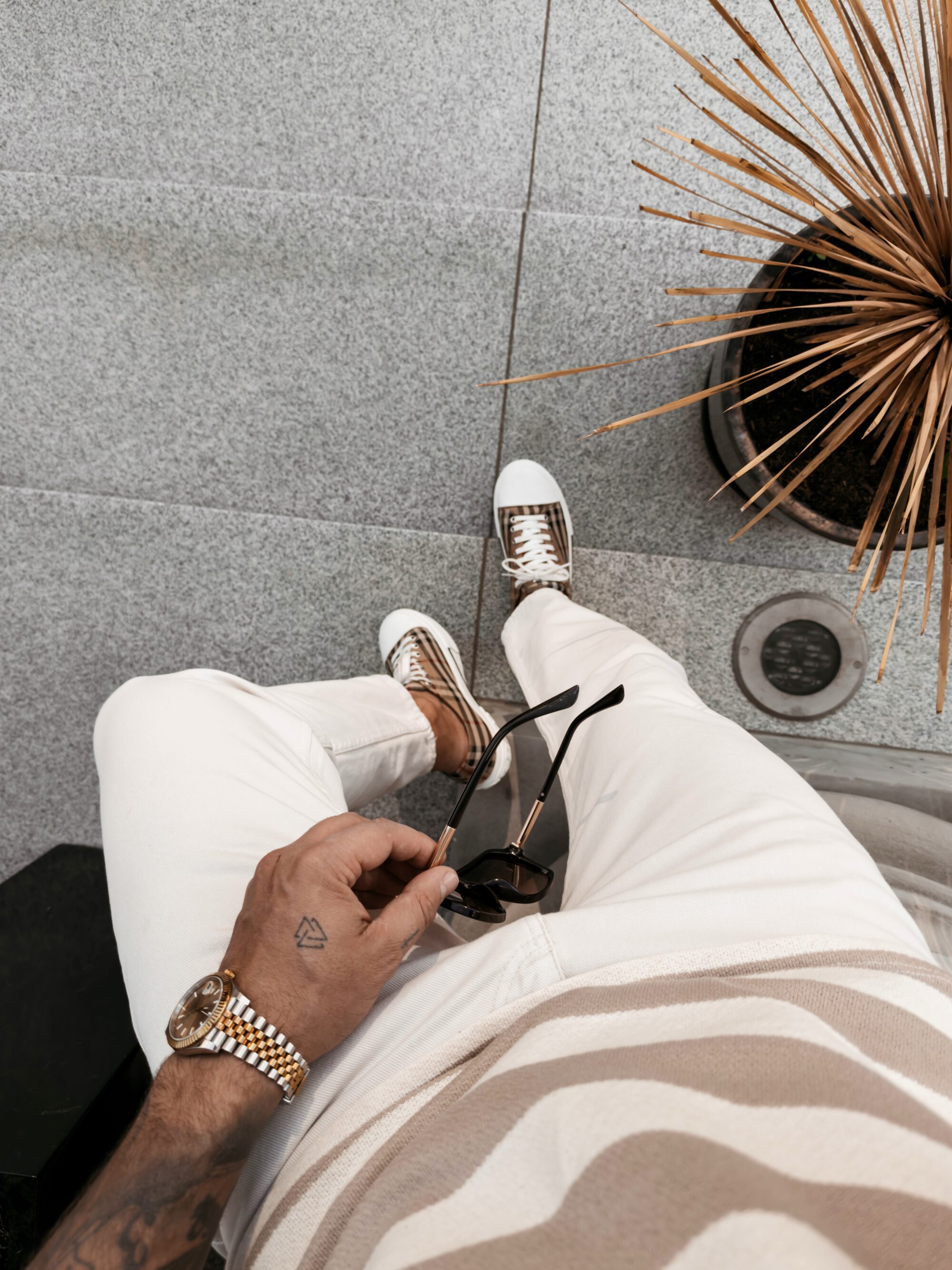 Sweter męski NEXTO 2026 Beżowy