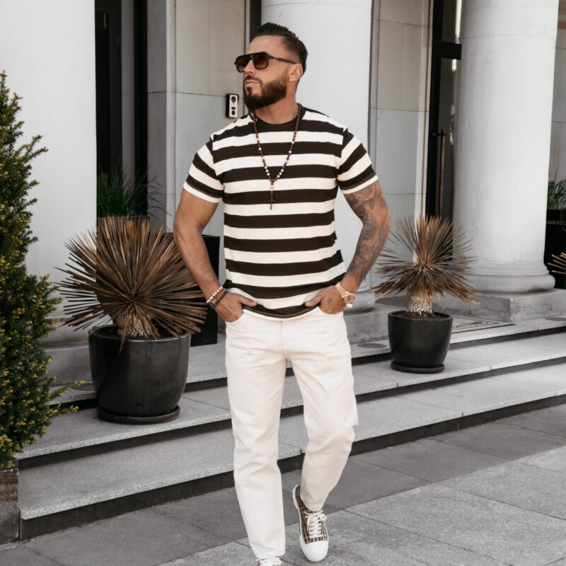 Sweter męski NEXTO 2026 Brązowy