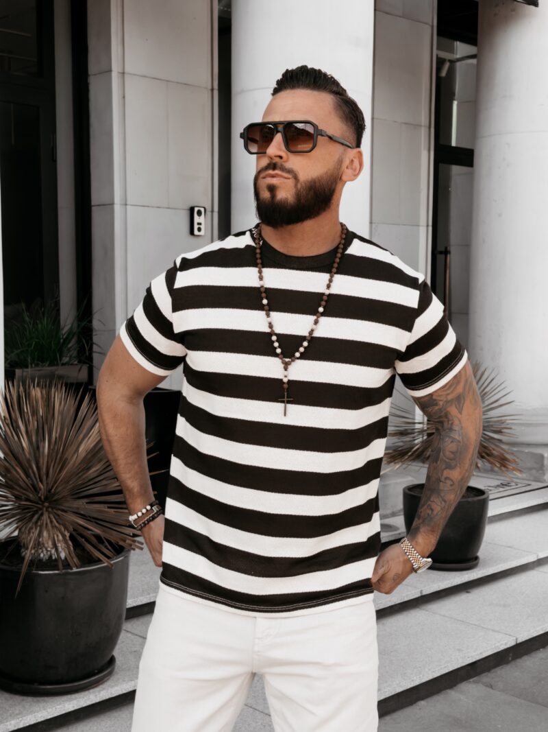 Sweter męski NEXTO 2026 Brązowy