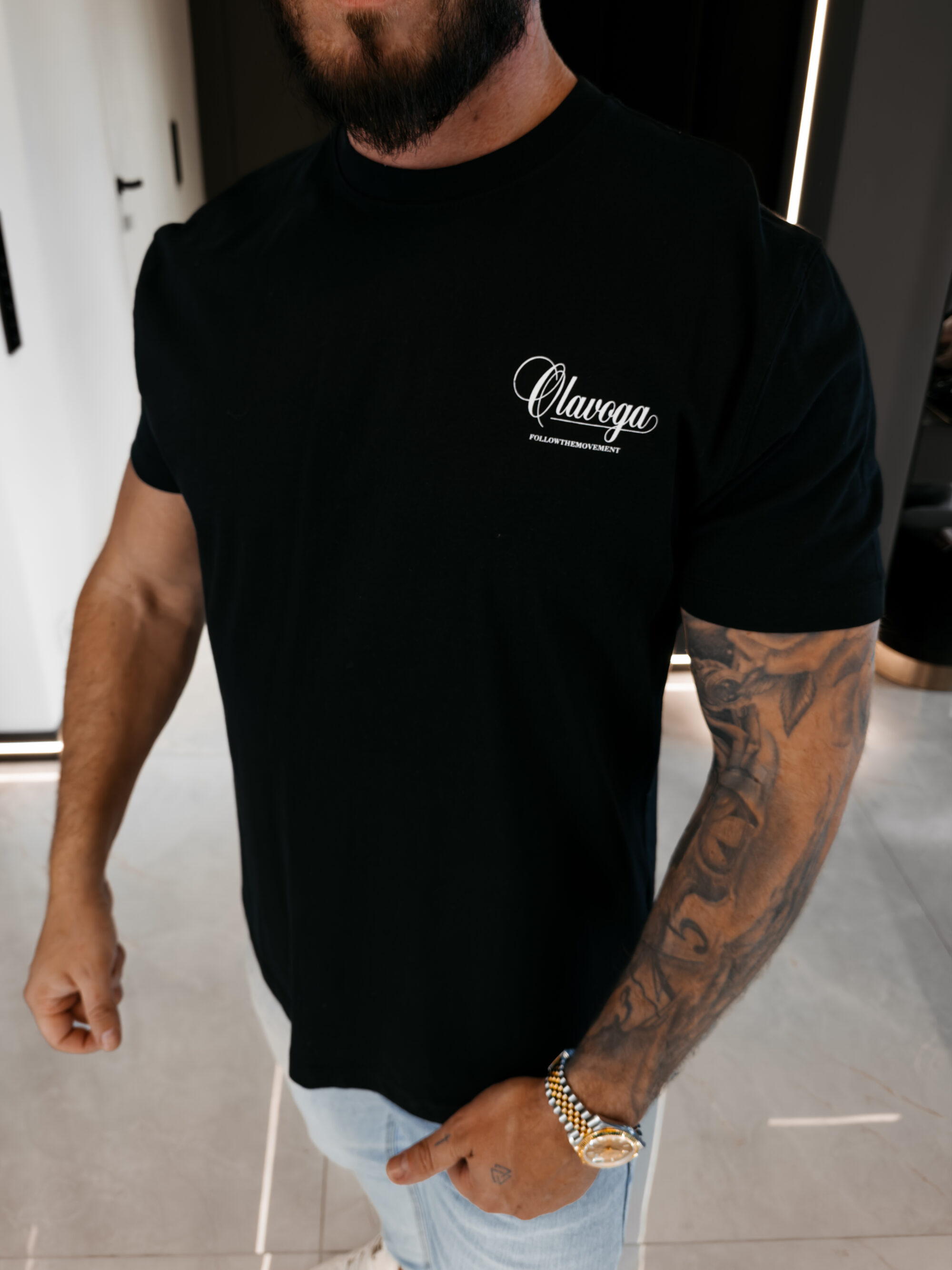 T-shirt męski BREEZER 2026 Czarny