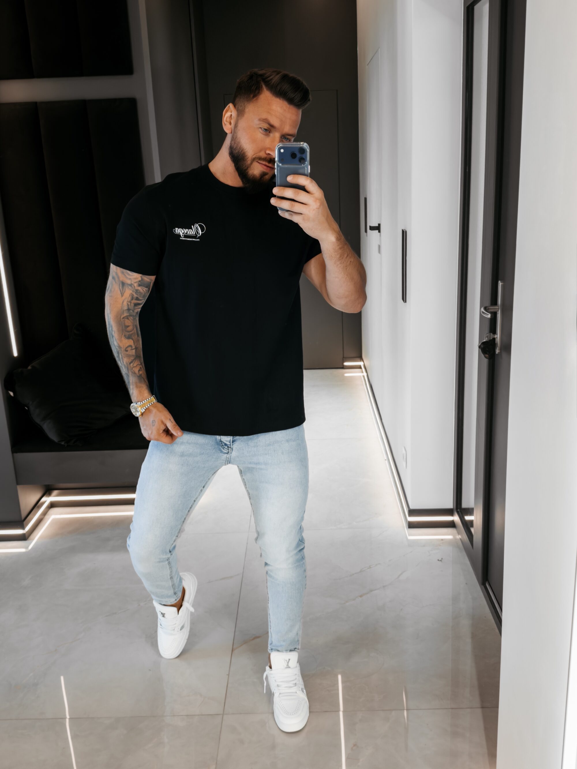 T-shirt męski BREEZER 2026 Czarny