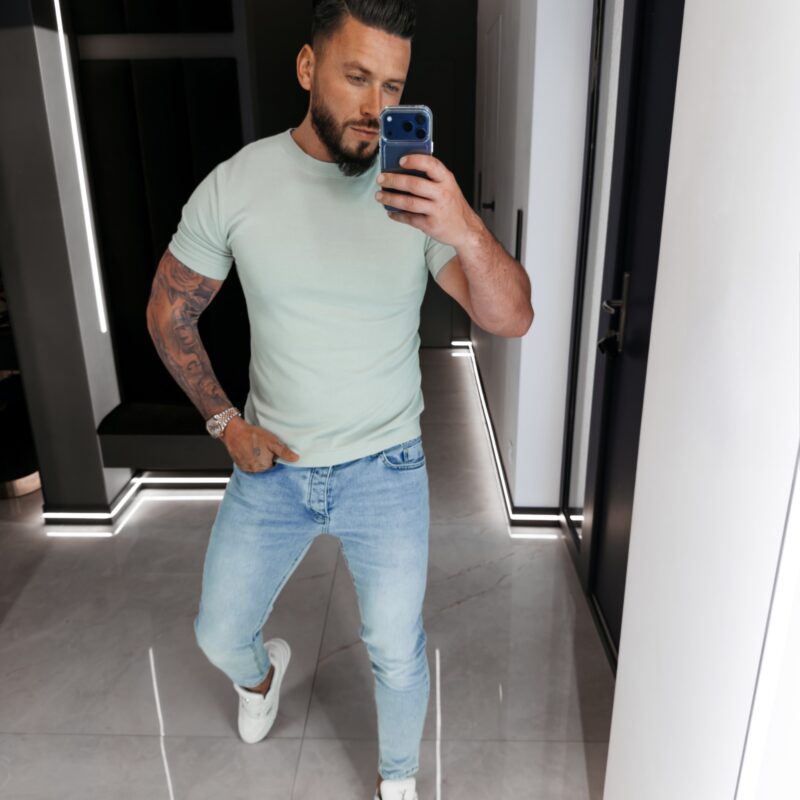 T-shirt męski HANDY 2026 Oliwkowy