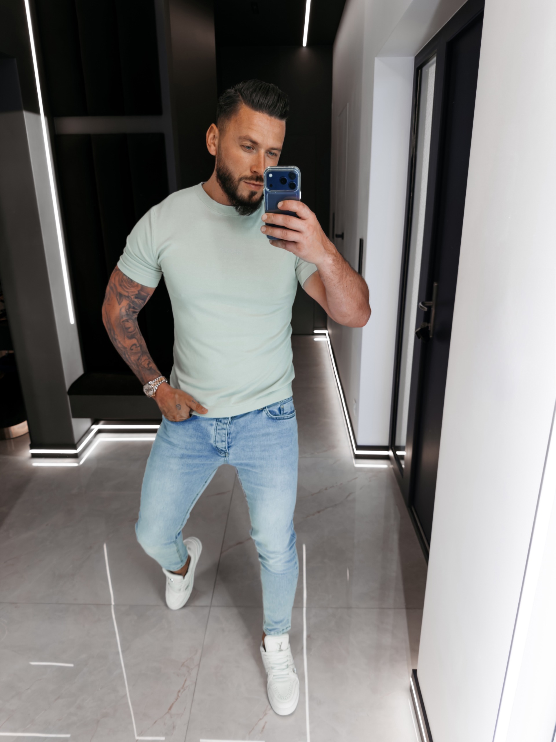 T-shirt męski HANDY 2026 Oliwkowy