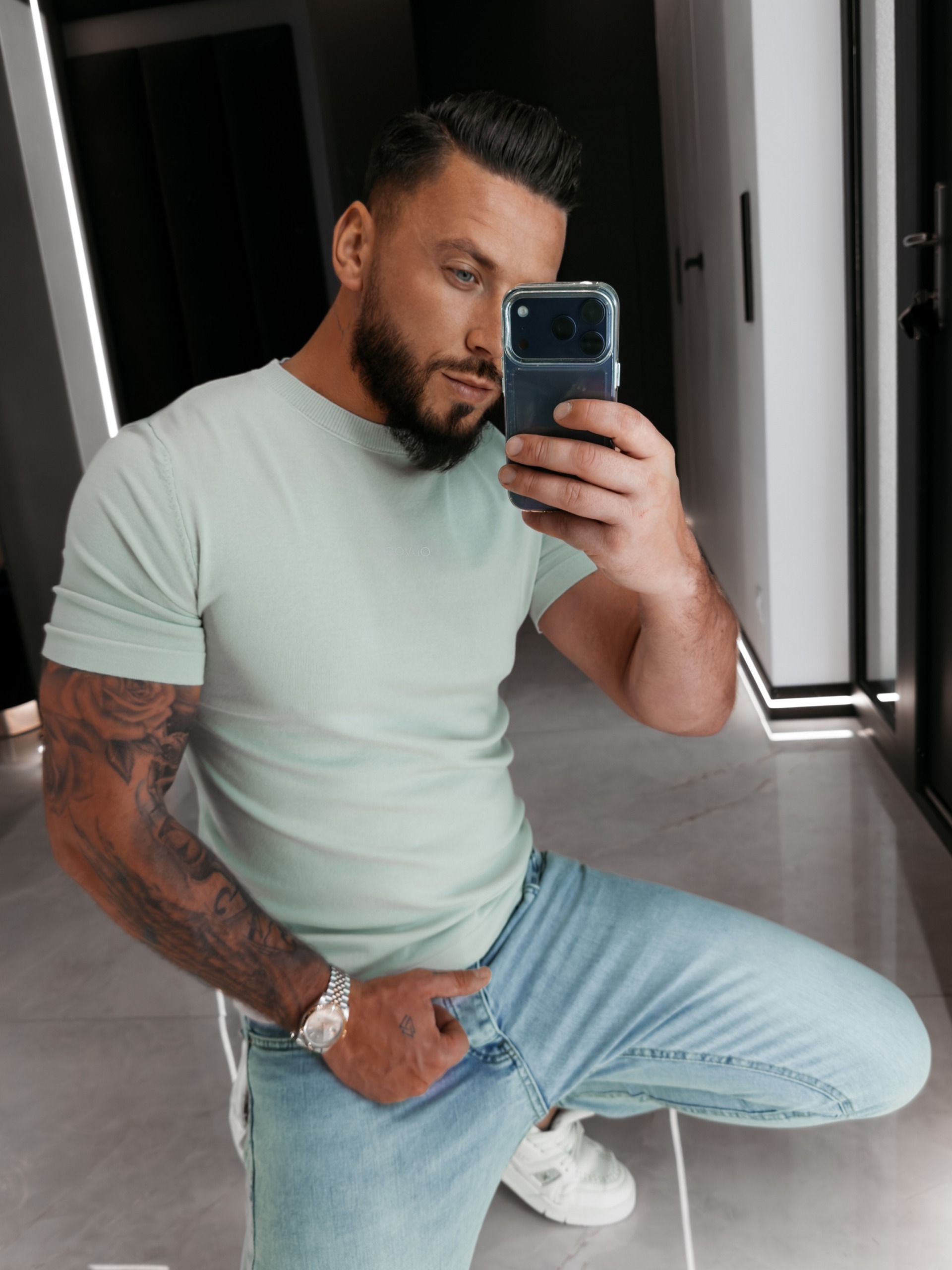 T-shirt męski HANDY 2026 Oliwkowy