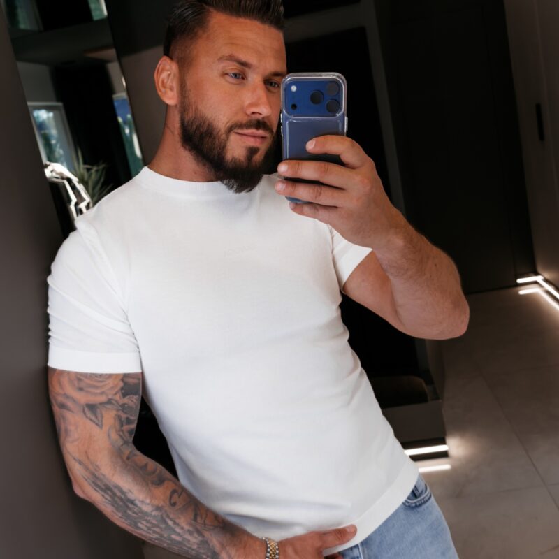 T-shirt męski HANDY 2026 Ecru