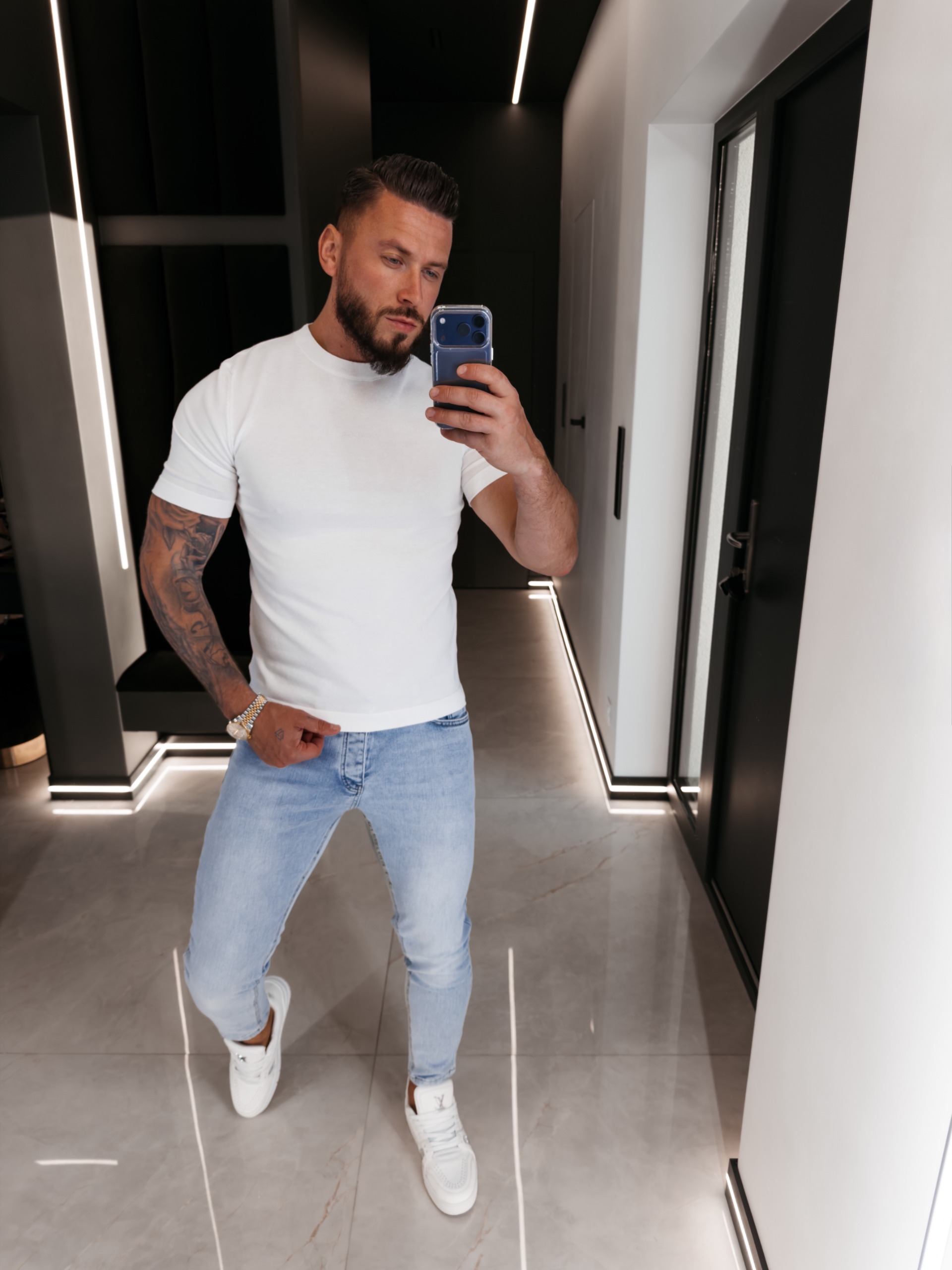 T-shirt męski HANDY 2026 Ecru