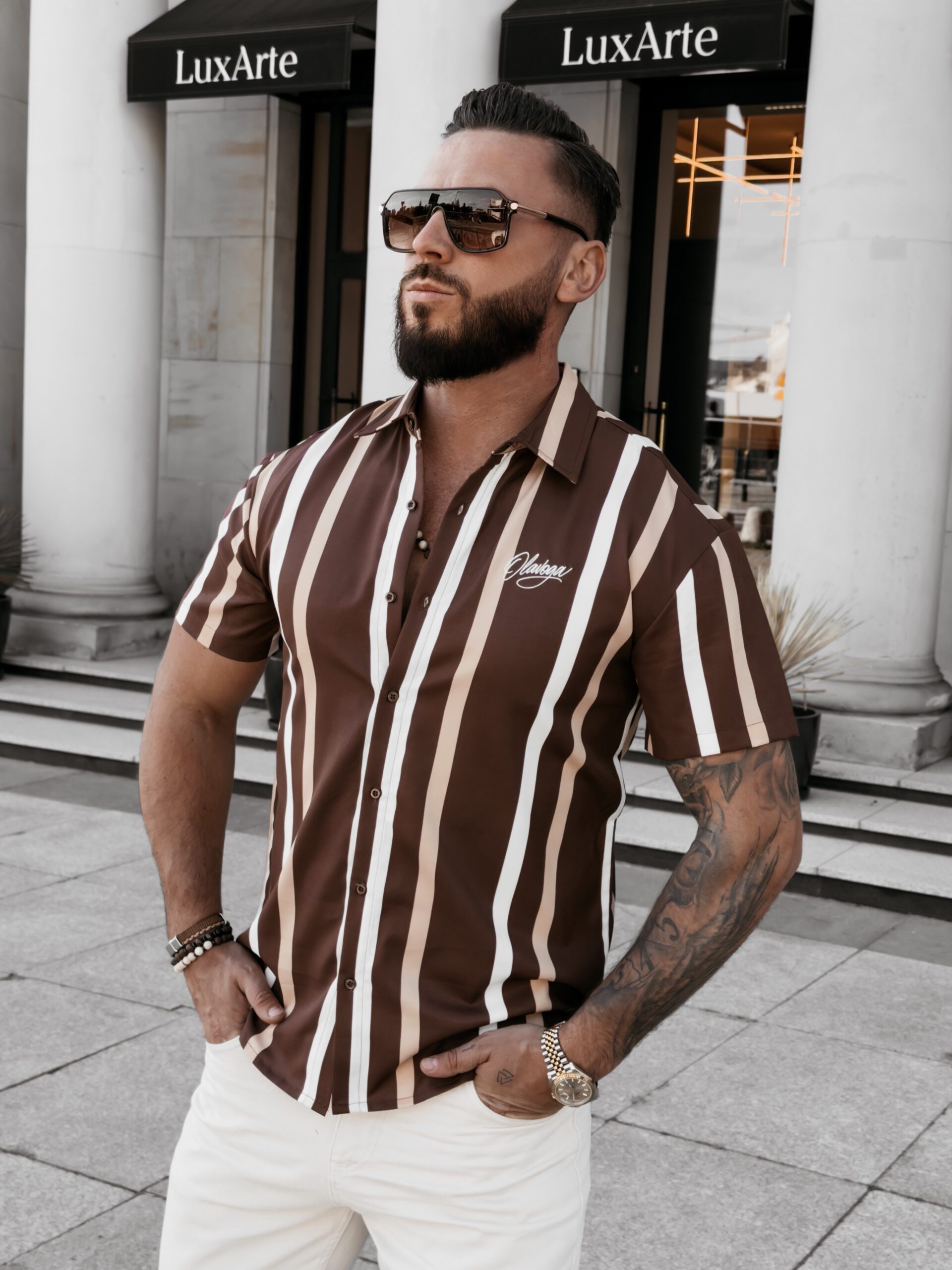 Koszula męska MIUS 2026 Brązowa