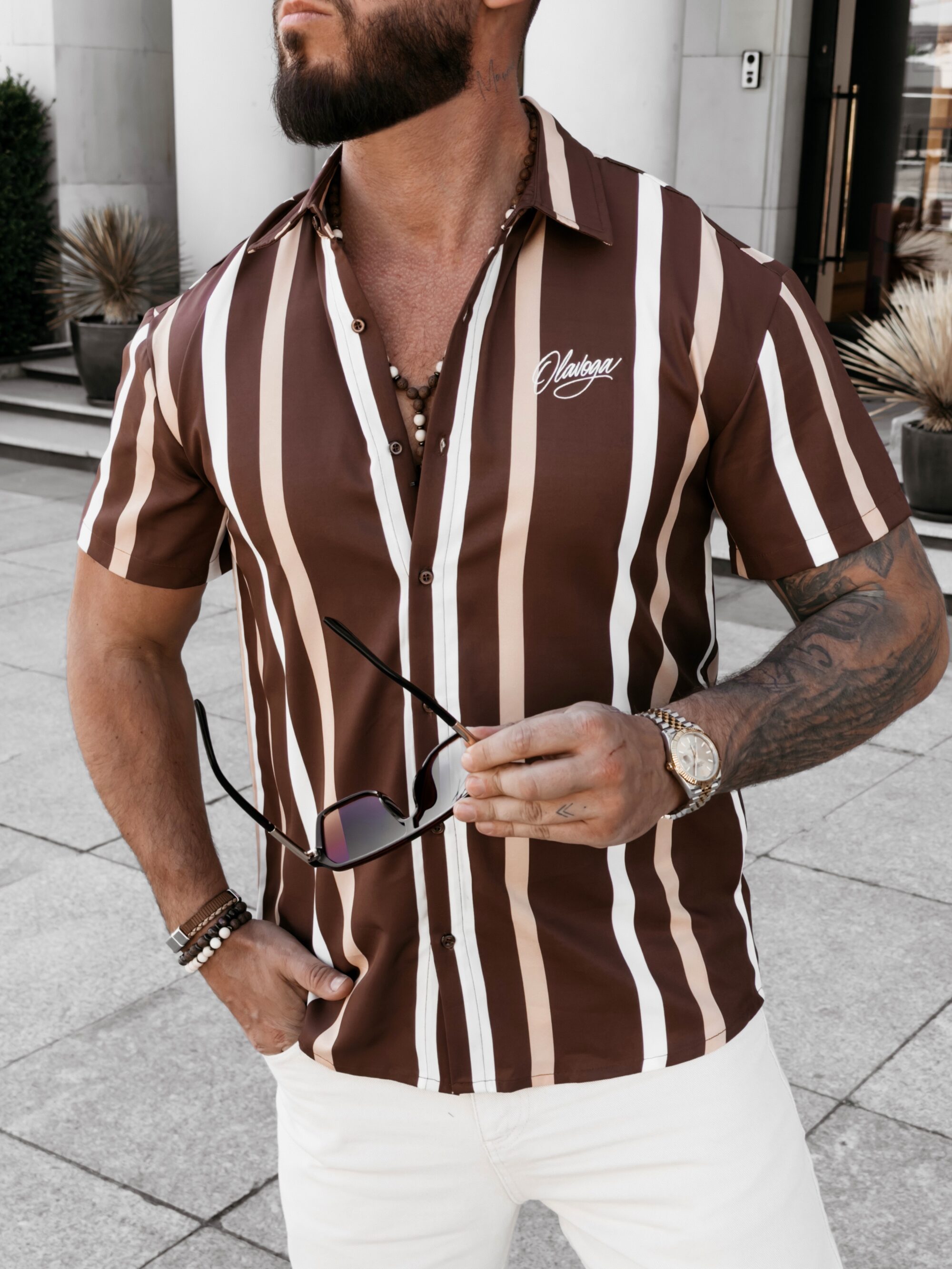 Koszula męska MIUS 2026 Brązowa