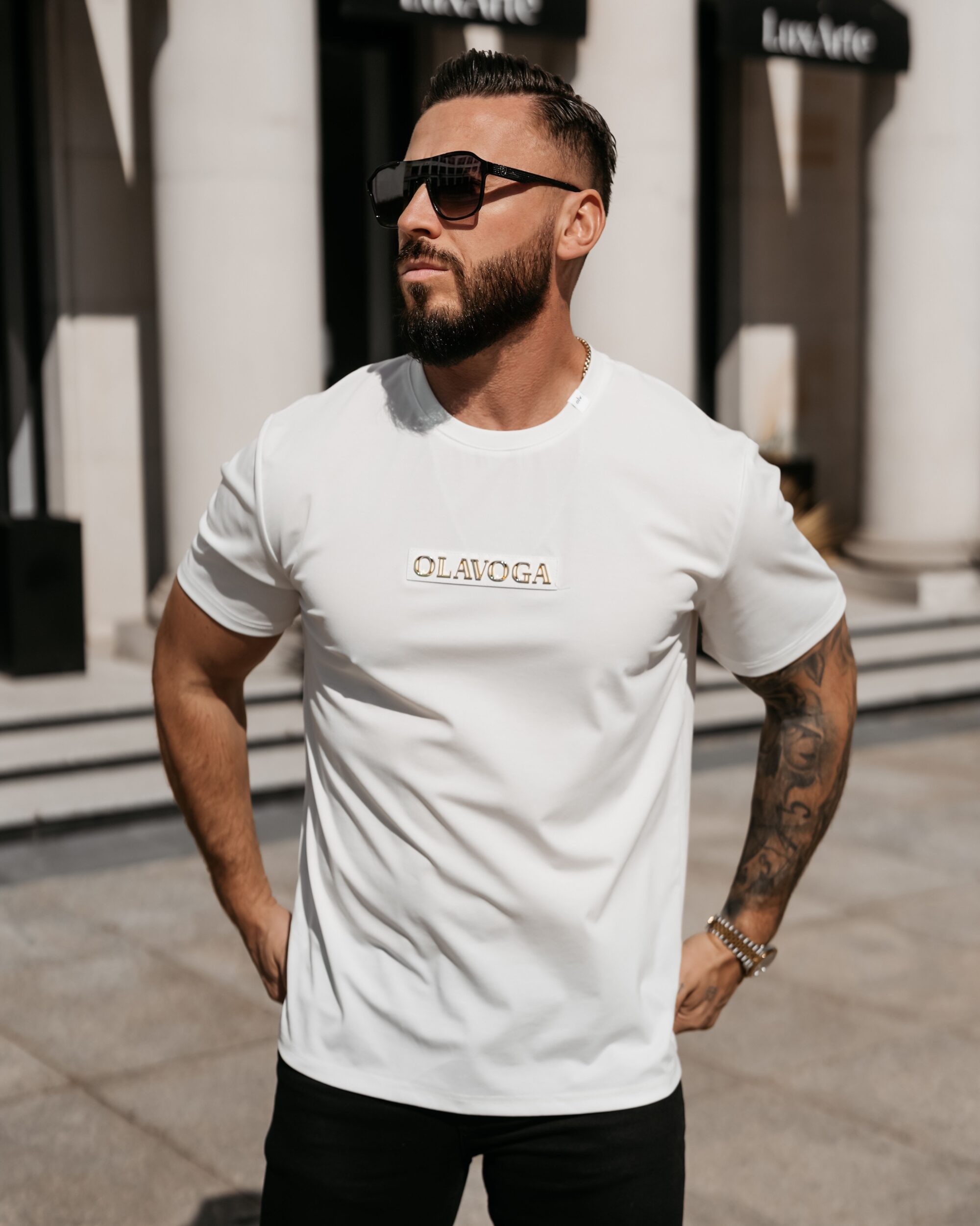 T-shirt męski SOBRE 2026 Biały