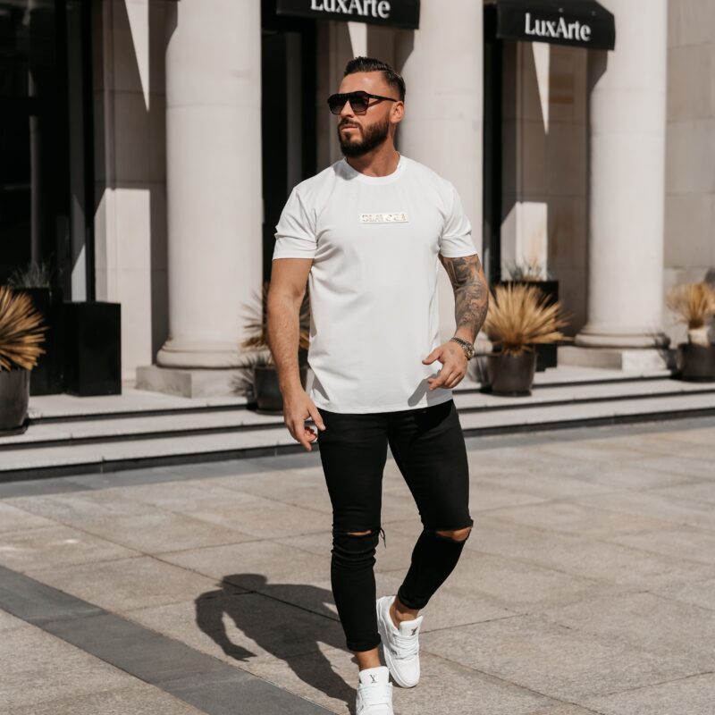 T-shirt męski SOBRE 2026 Biały