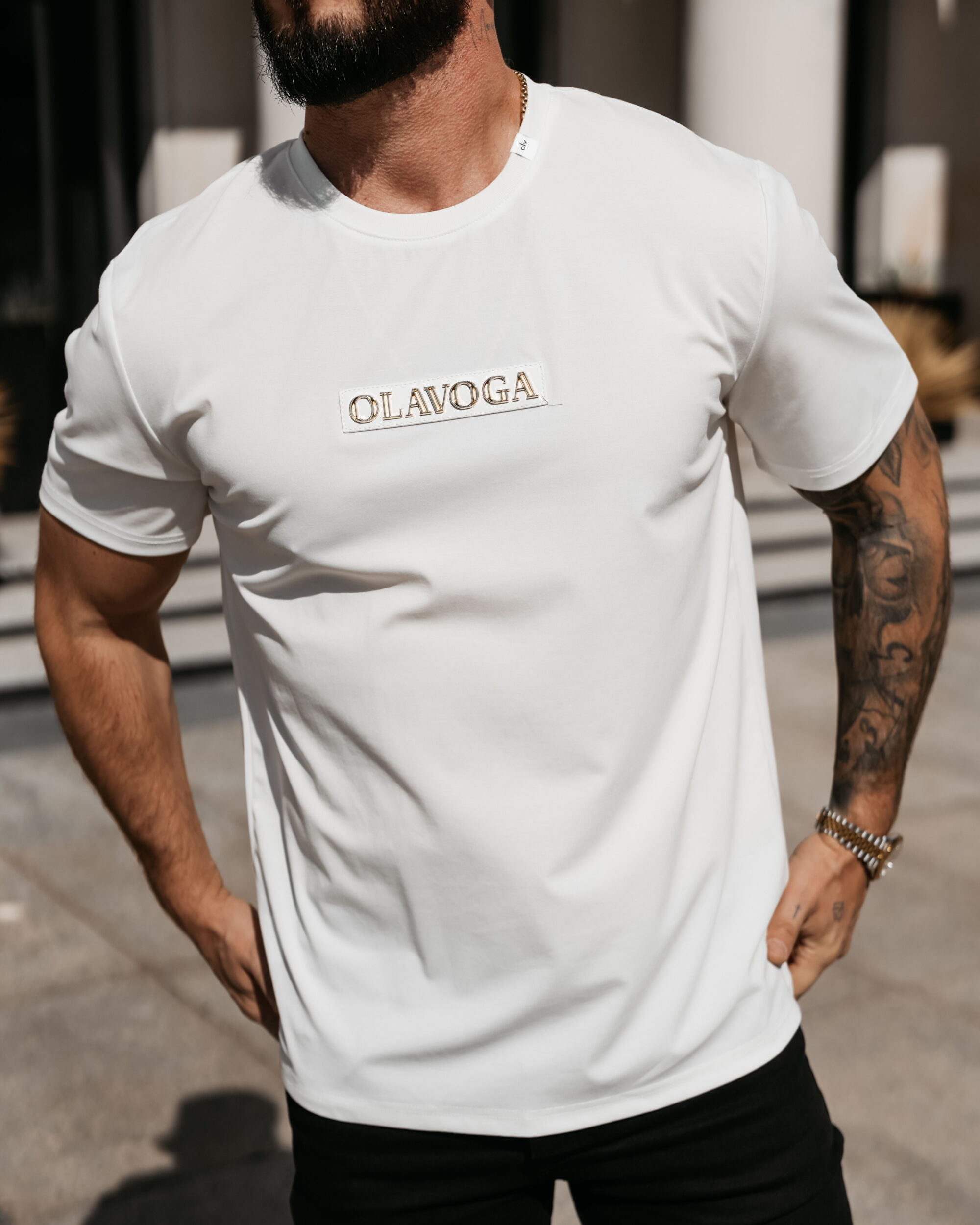 T-shirt męski SOBRE 2026 Biały