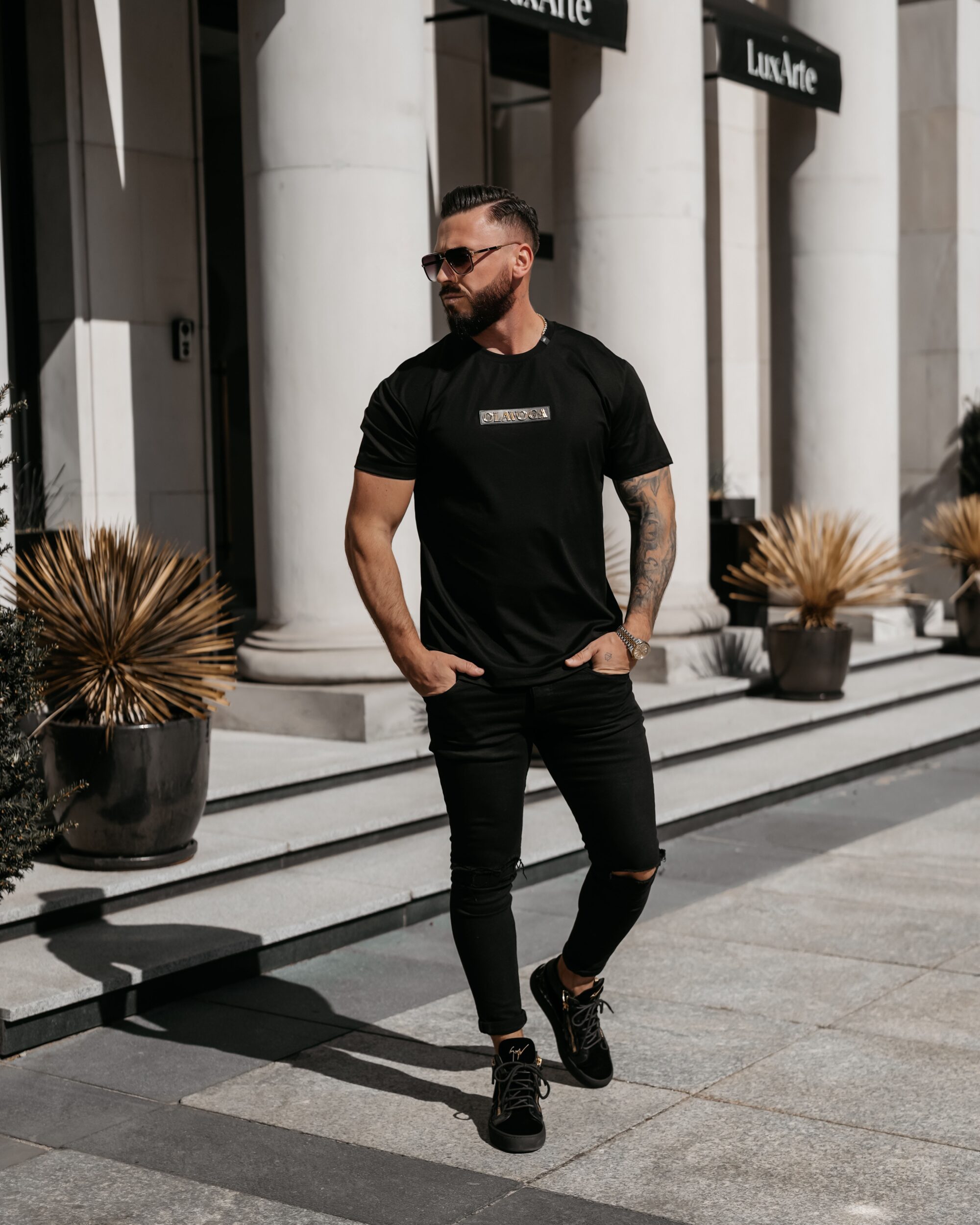 T-shirt męski SOBRE 2026 Czarny