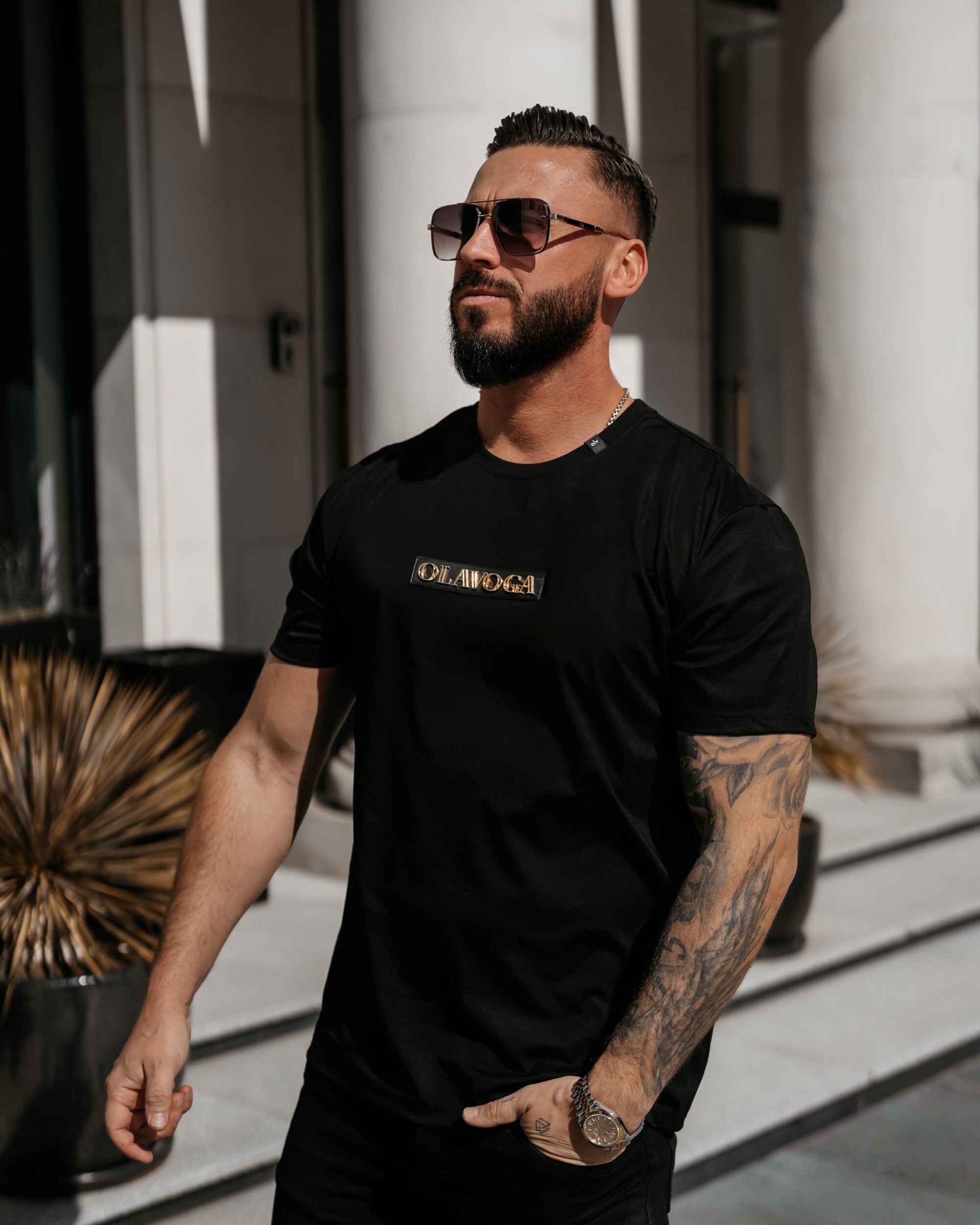 T-shirt męski SOBRE 2026 Czarny