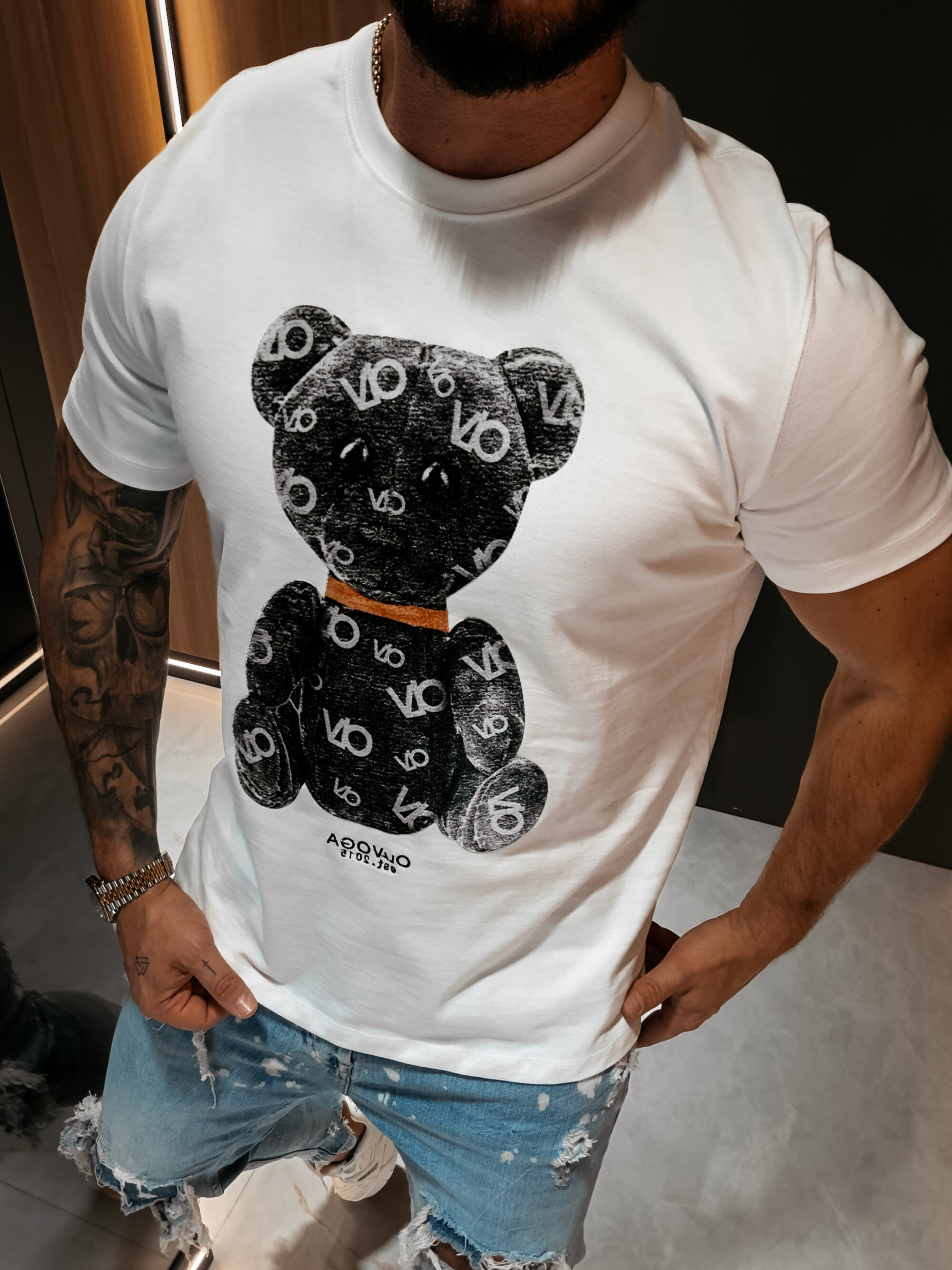 T-shirt męski TADY 2026 Ecru