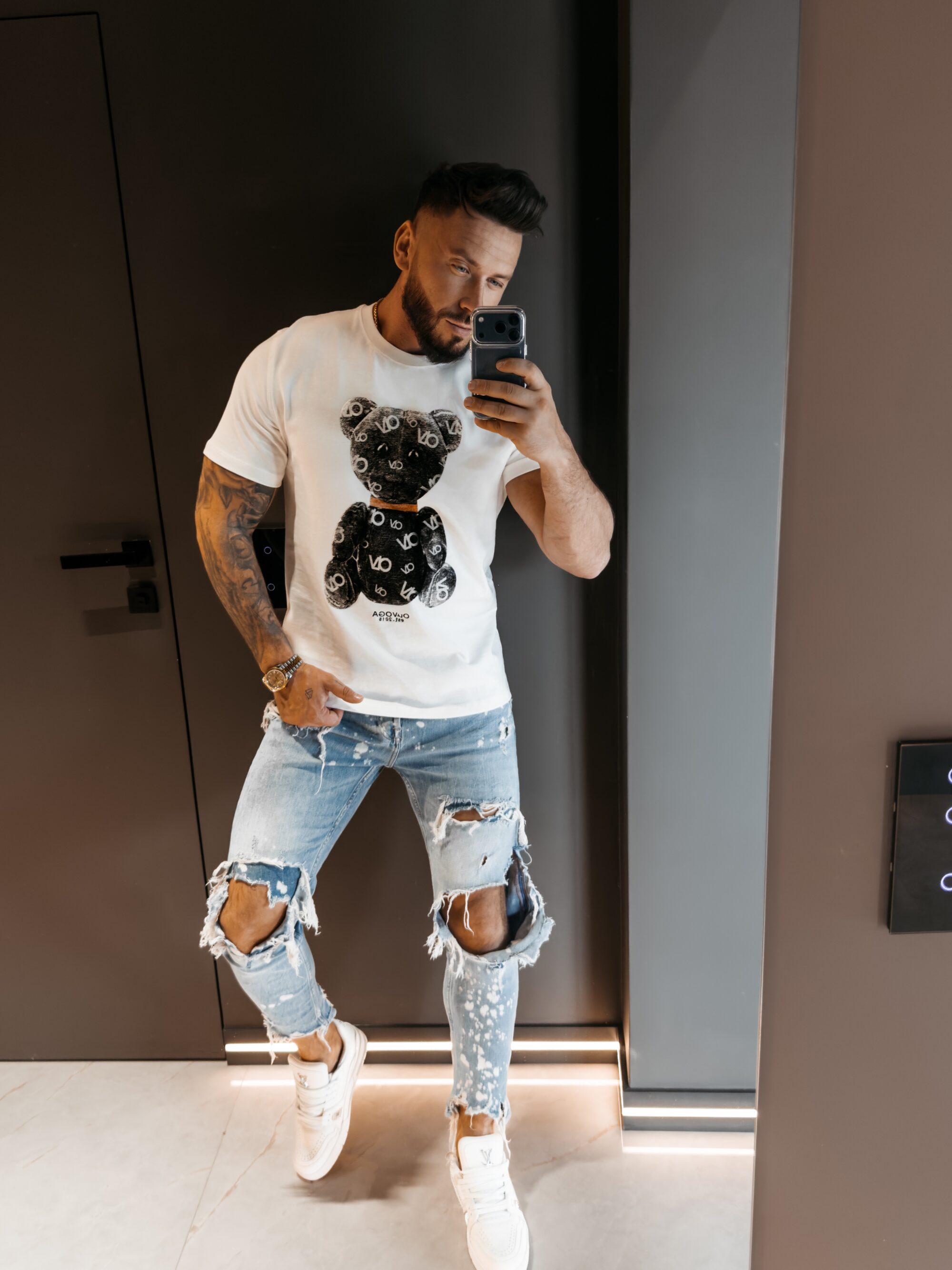 T-shirt męski TADY 2026 Ecru