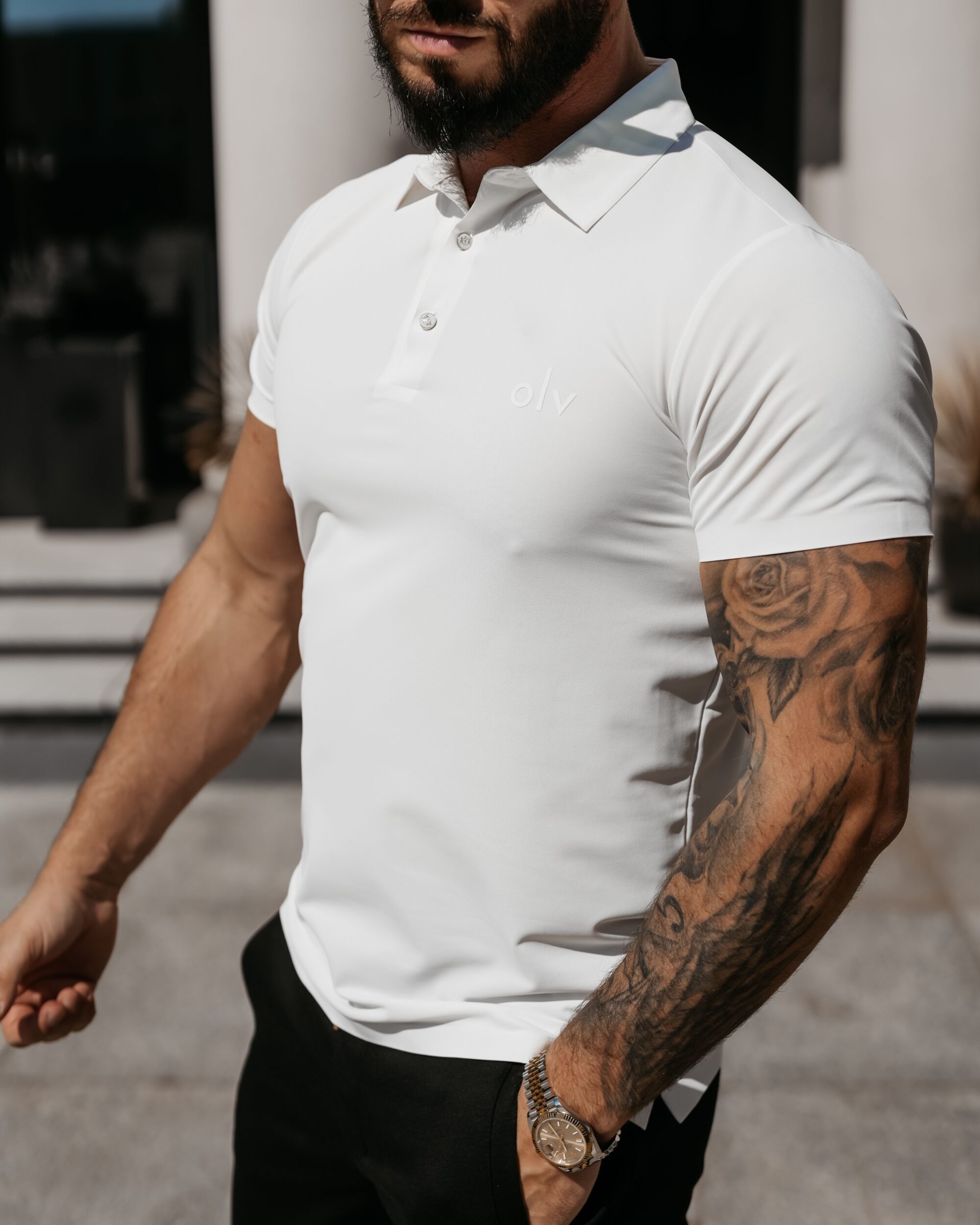 T-shirt Polo męski ZAIN 2026 Ecru