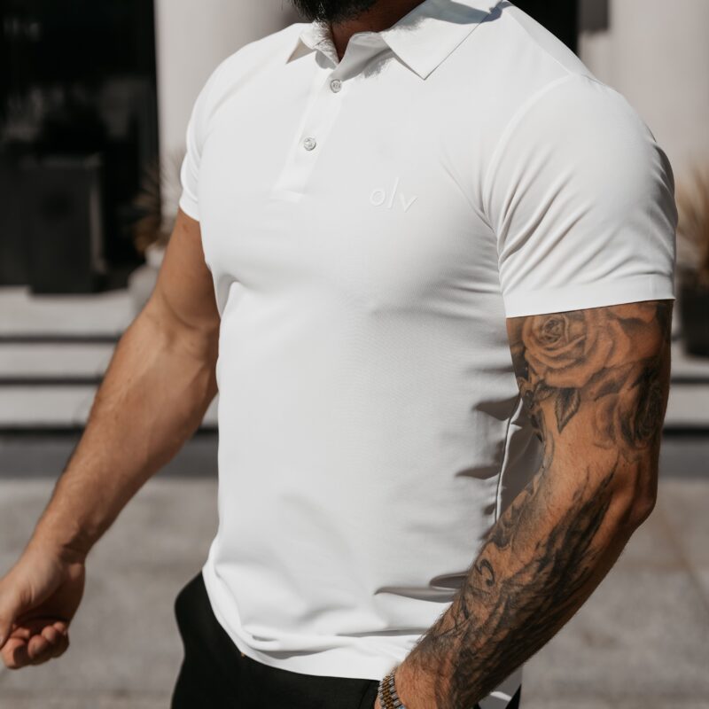 T-shirt Polo męski ZAIN 2026 Ecru