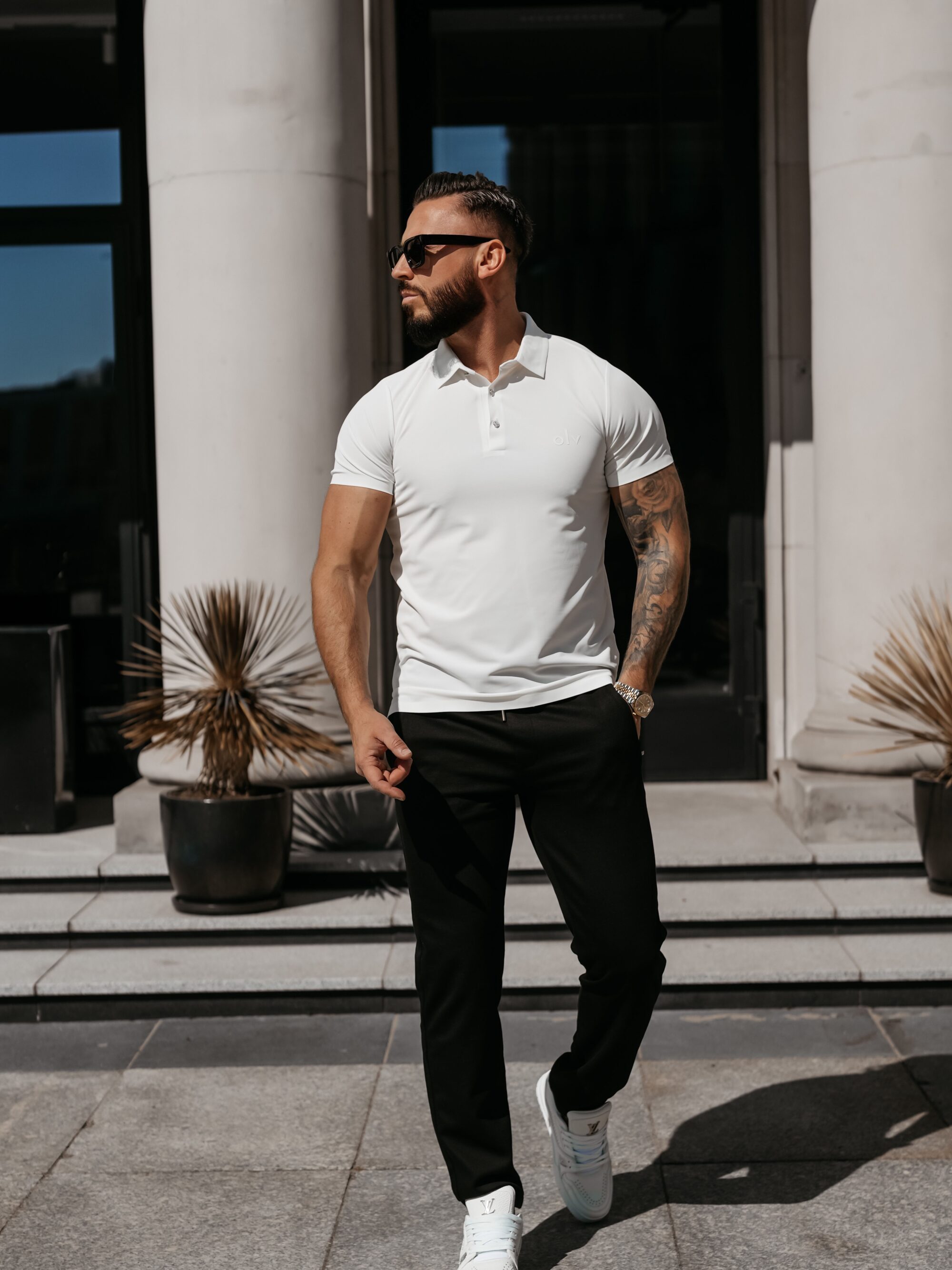 T-shirt Polo męski ZAIN 2026 Ecru